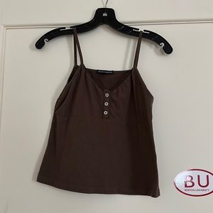 Brown Brandy Melville Tiffany Tank